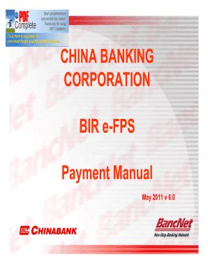 chinabank efps login|Corporate Banking.